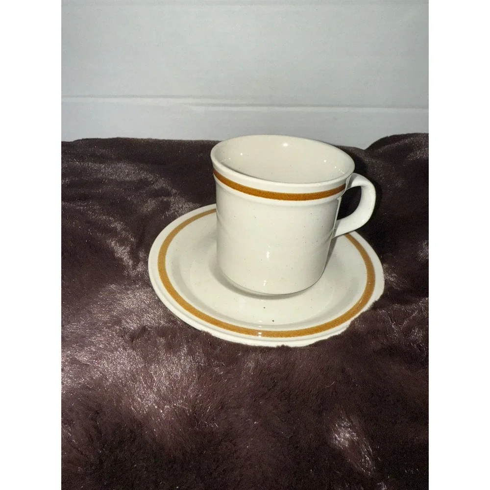 Old‎ Brook Collection Stoneware Japan 2 Piece Set 1 Cup  1 Saucer VGUC